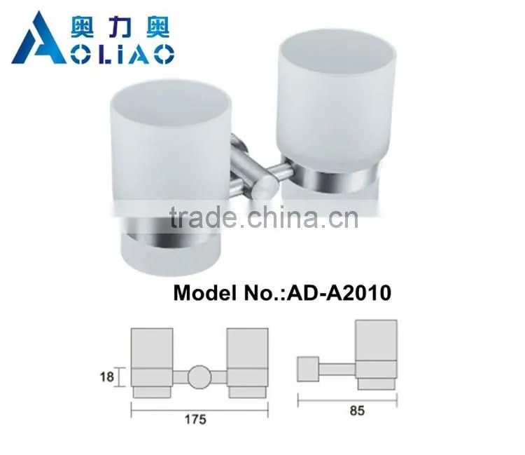 High quality Bathroom accessory stainless steel metal single cup holder