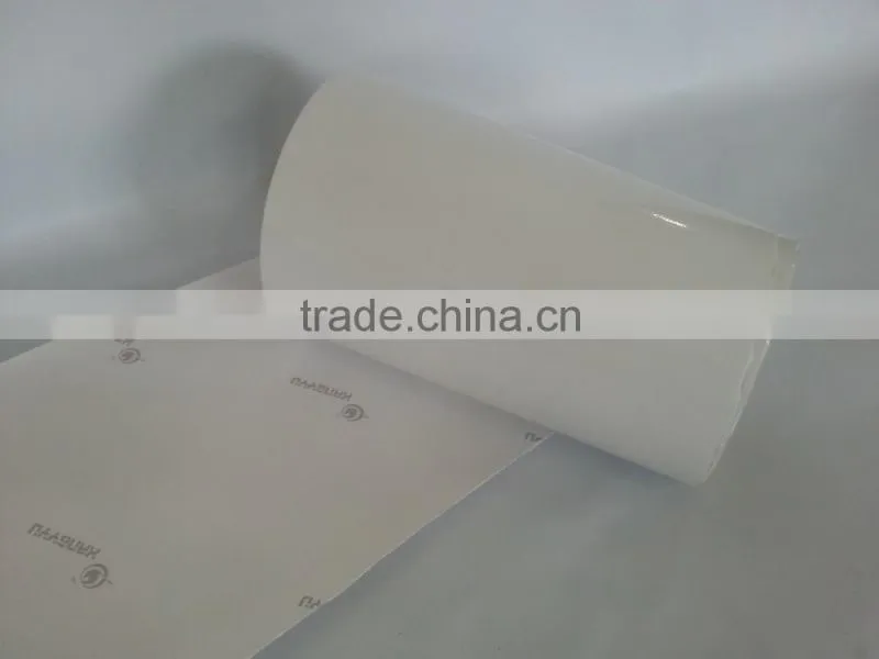 glossy coated PVC film surface self adhesive sticker