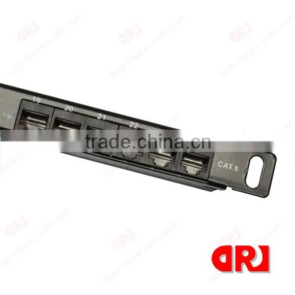 factory wholesale 24 ports 0.5U distributing frame,cat5e patch panel unshielded