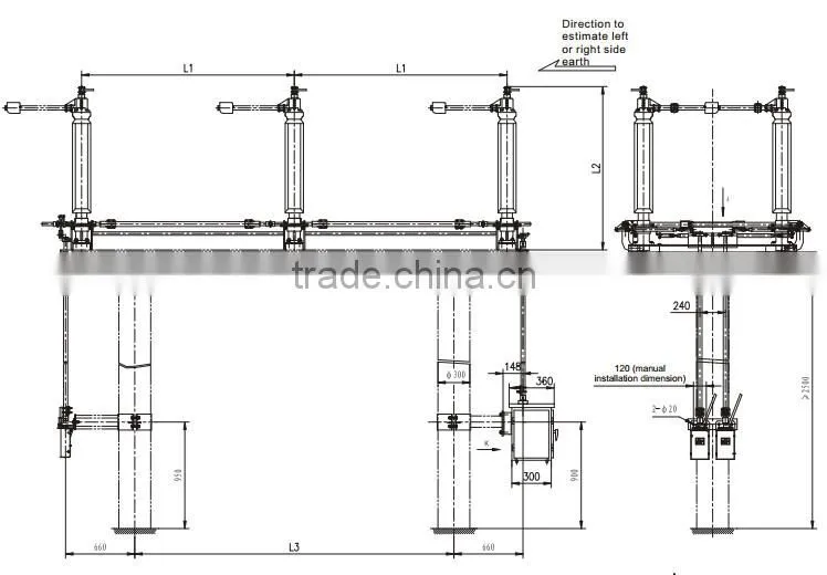 GW4-145/2000-40 Three-phase Outdoor Disconnector
