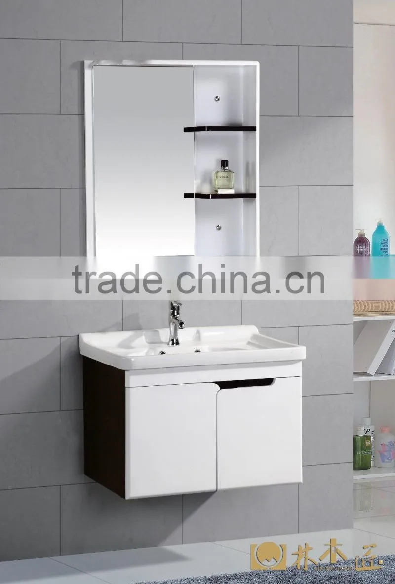 Newest hot sale waterproof bathroom cabinet pvc (EAST-25128)