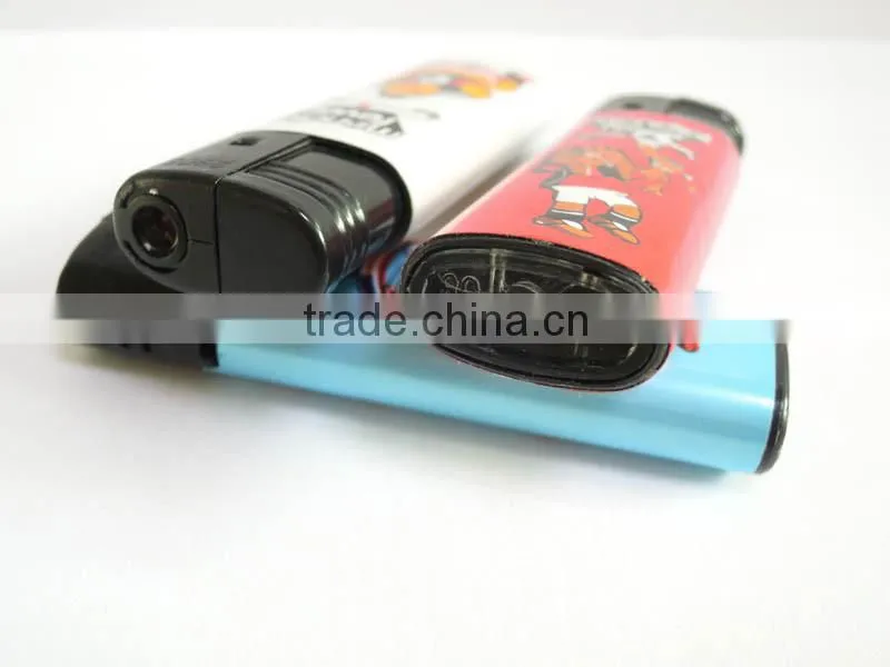 wrap picture disposable plastic cigarette lighter electric piezo windproof lighter