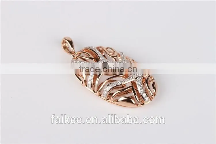 Top sale Gold pendant designs beautiful 925 sterling silver jewelry Gold plated dubai pendant necklace