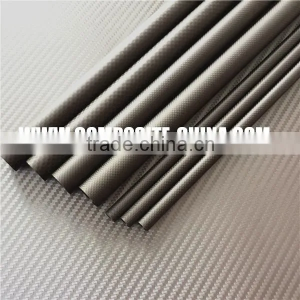 High quality 3k weave large diameter carbon fiber tube