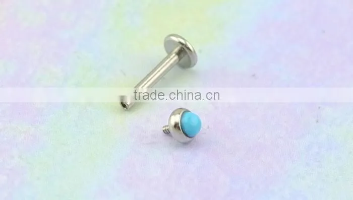 316l Stainless Steel Body Piercing Jewelry Lip Stud Labret Ring