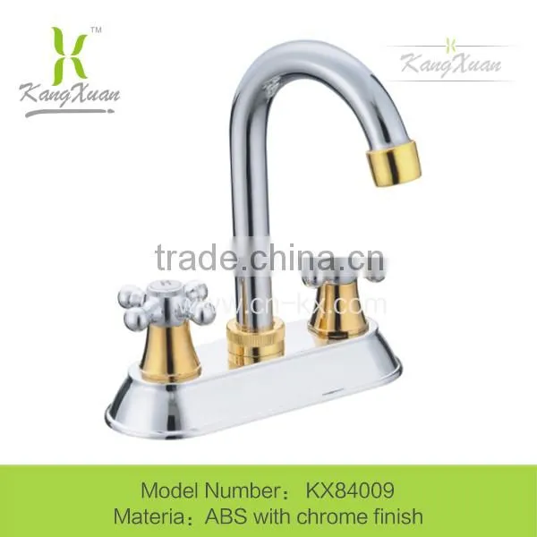 4" Chrome plastic bathroom ABS faucet