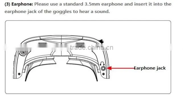 Factory supply Drone FPV glasses google glasses FPV Receiver Head Tracking GOGGLE