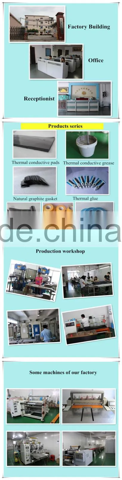 Shenzhen Manufacturer of Graphite thermal pad/sheet Low thermal resistance