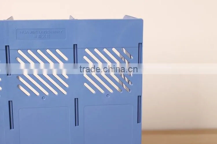 Logo print design Plastic material foldable display rack assemble Magazine Shelf