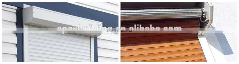White and IVory color window shutter aluminum shutter