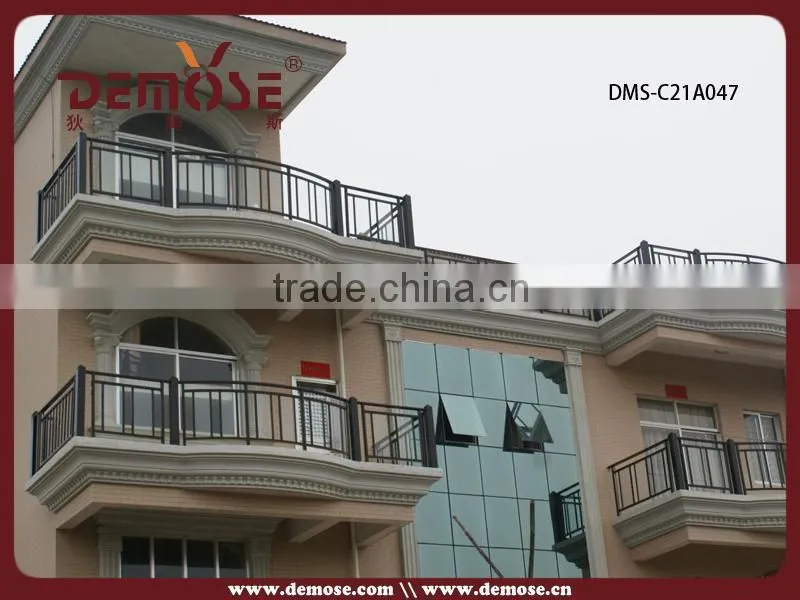 design stainless steel and glass stair railing post covers