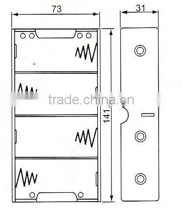 GT3-1804 D cell battery holder battery accessories battery holder box