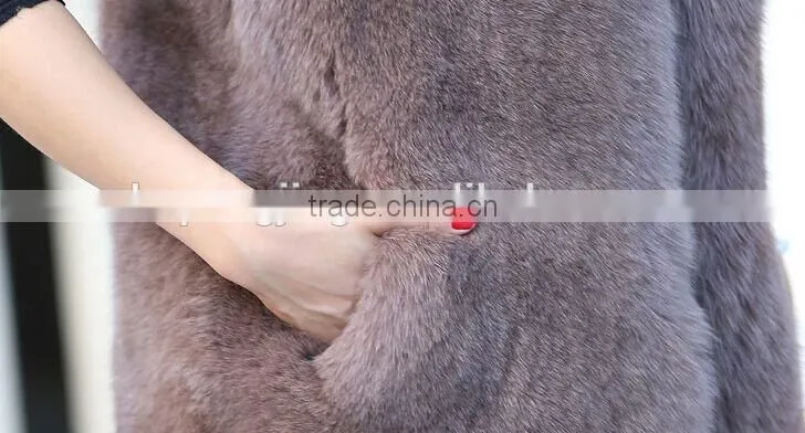 2015 fashional hot sale fox fur vest for women
