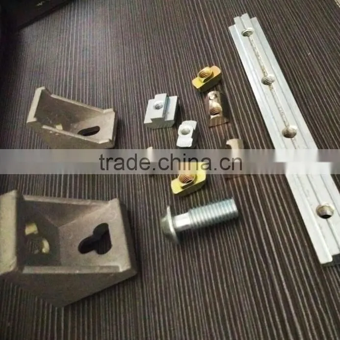 Hot Sale Aluminum Profile Parts Connector Angel Brackts