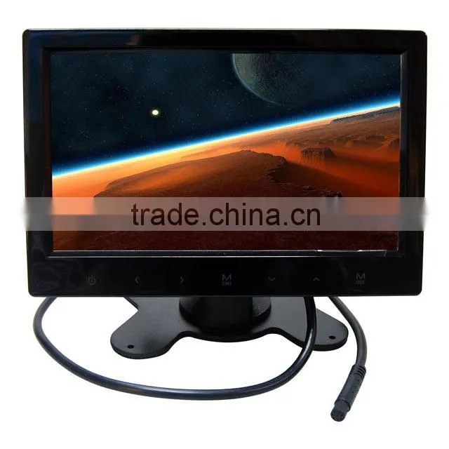 super slim 7 inch car monitor with touch button
