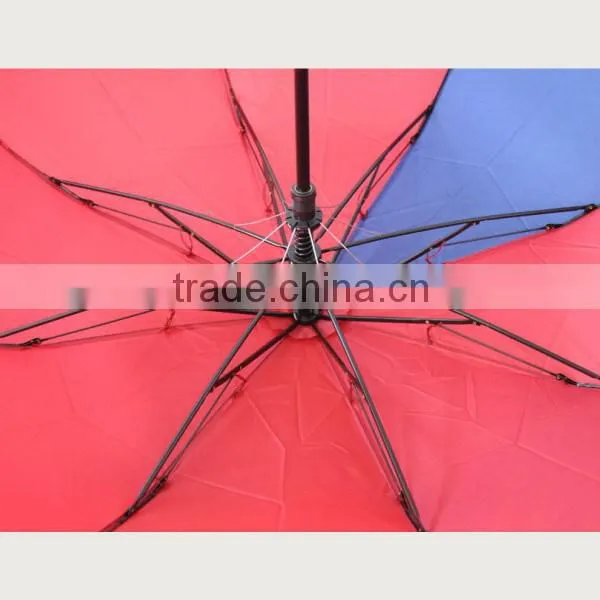 2016 Hot sale fashion folding ladies red umbrella