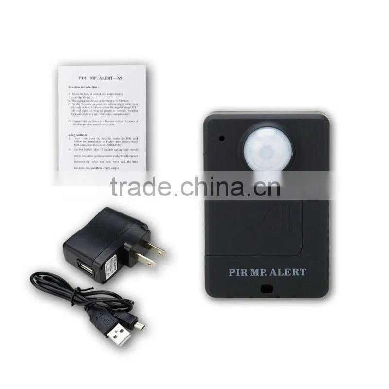 Mini MP Alert Wireless Motion Detection GSM Monitor Infrared Sensor PIR Alarm