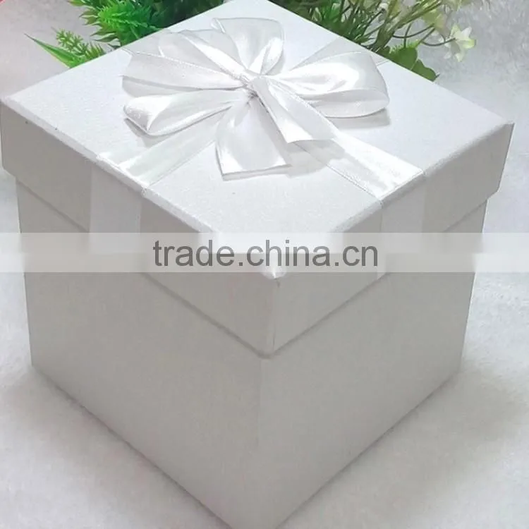 Hot sale square large gift box custom elegant lover wedding gift paper box