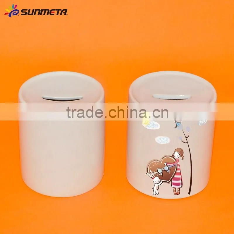 wholesale white ceramic piggy bank high qualtiy 11oz white money box