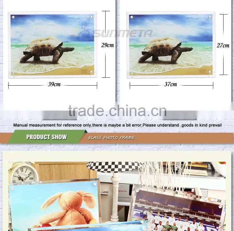 Sunmeta factory directly high quality blank sublimation glass photo frame BL-13