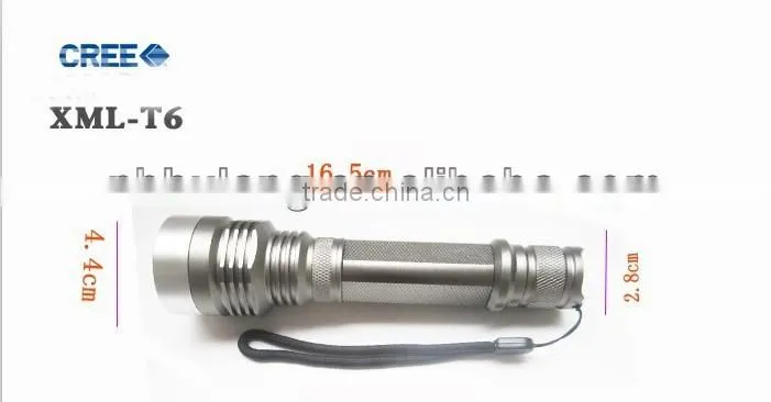 10W rechargeable LED Aluminium flashlight