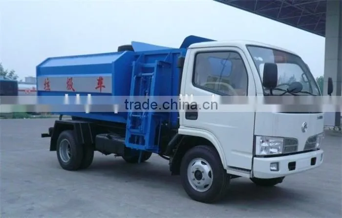 DFAC 4X2 5-6 CBM Self-load and Self-unload Garbage Truck