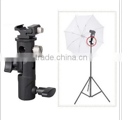 E Speedlite Flash Mount Holder For Light Stand Photo Video Studio Umbrella Hole
