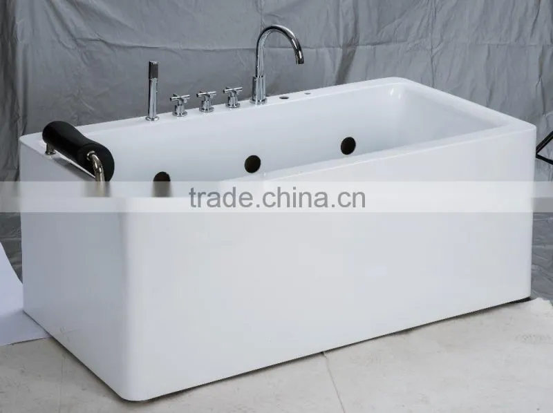 cUPC certified bathtub square small, sexy abs massage hot bathtub,one person corner bathtub