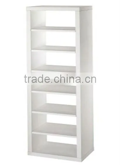 Wooden bookshelves