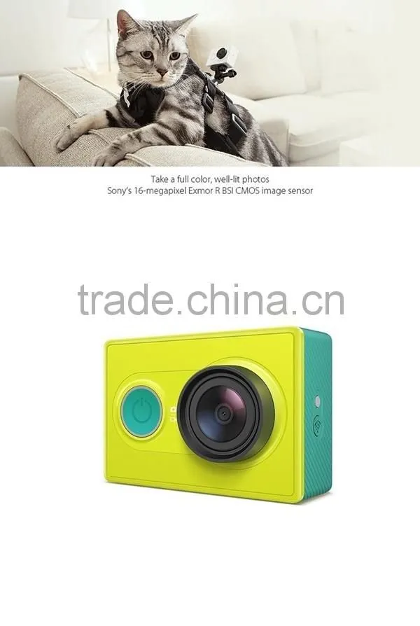 New Product 2016 china suppliers mini wifi bluetooth4.0 waterproof 1080P HD digital video original xiaomi yi Action Sport Camera