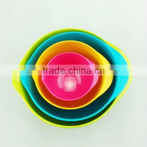 Factory supply mixing color melamine measuring bowl