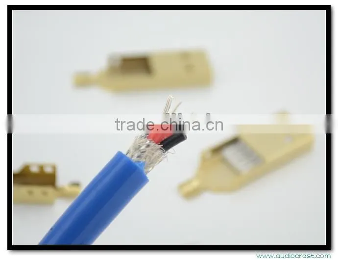 Hi End Audio Grade Silver Plated USB A to B USB cable with Gold Plated USB Plug