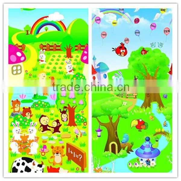 Fold slippery can roll many patterns play mat with sides