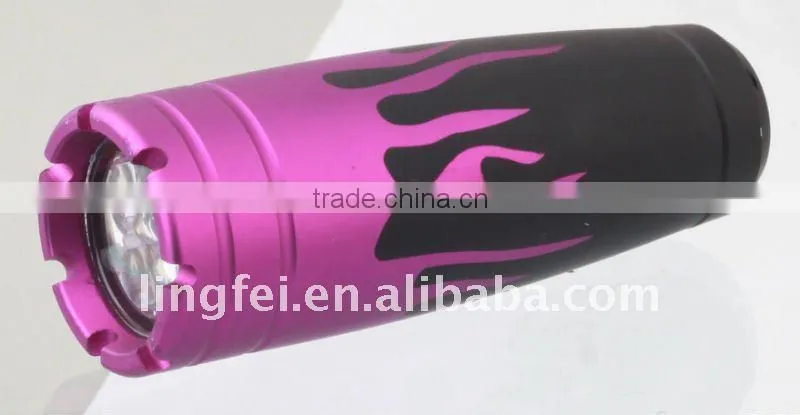 new design new fire shape flashlight torch good handle LFL215-H6