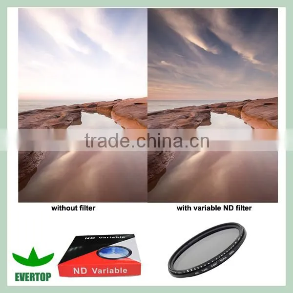 TS-ND-A Adjustable Fader Neutral Density ND Filter ND2-400,Variable fader ND filter for photography