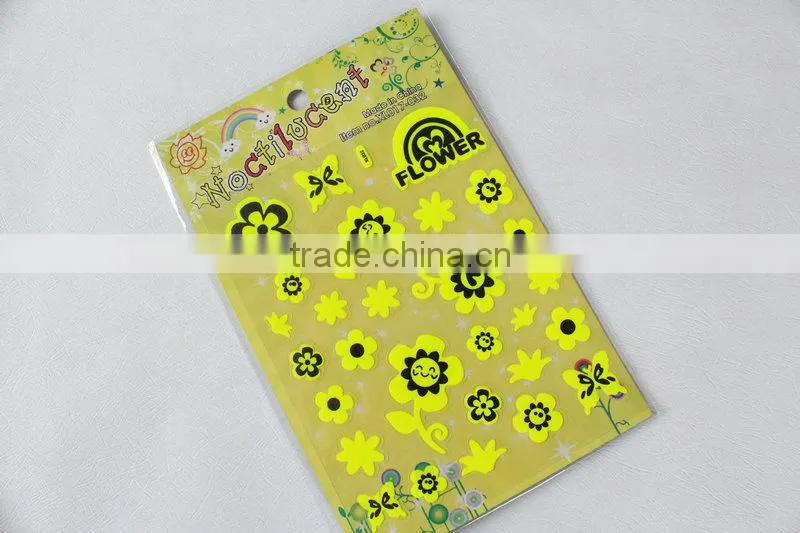 interesting cartoon shape 3D foam sticker/christmas foam sticker for promotional gift