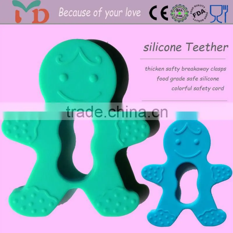 Custom Silicone Teether Jewelry/Baby Chew Sensory Soft Toys