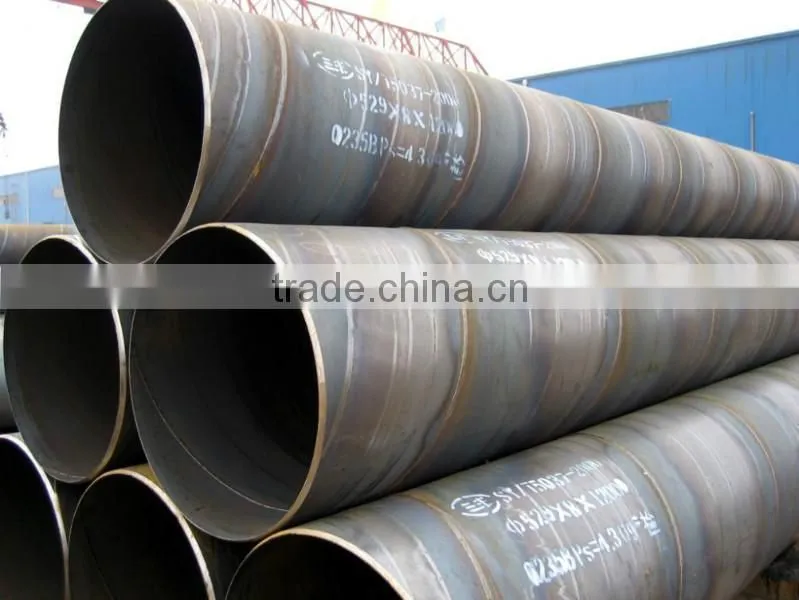 Thin wall carbon welded spiral steel pipe