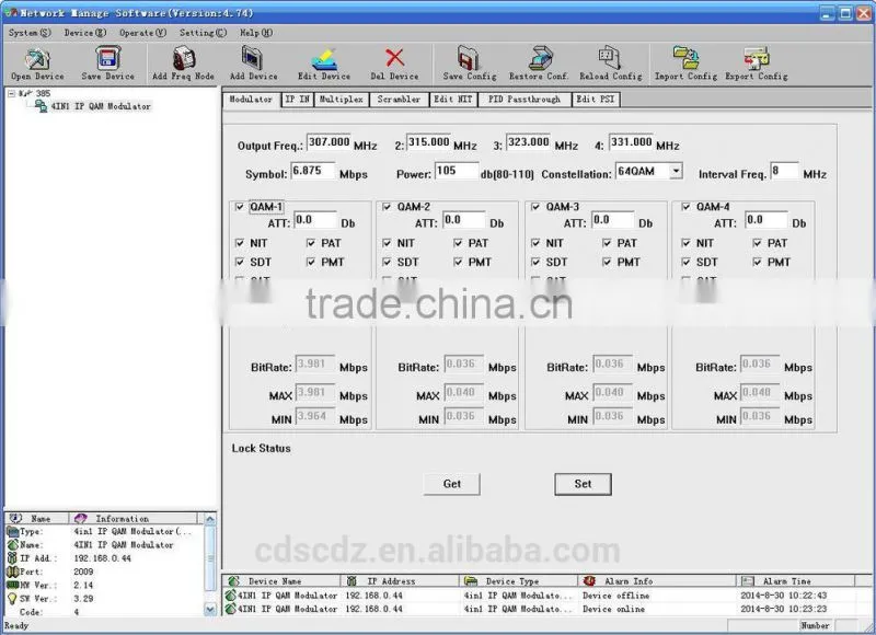 4in1 IP QAM RF Modulator