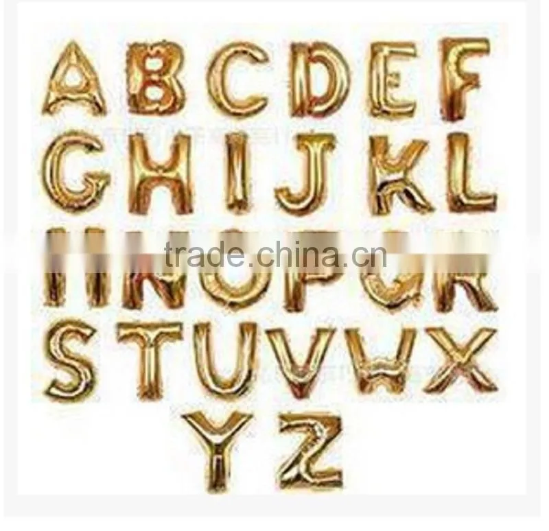 Wholesale silver alphabet balloon letters balloons foil helium balloon,wedding decoration balloon