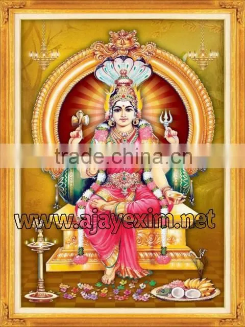 Shri Mariamman with gold glittering