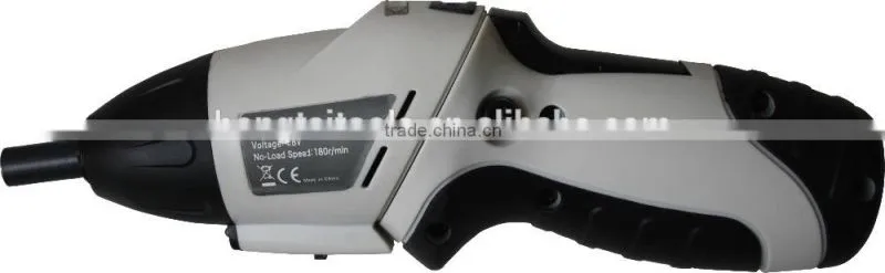 74pcs 4.8Volt cordless screwdriver with LED light /folded handle in BMC packing with accessories