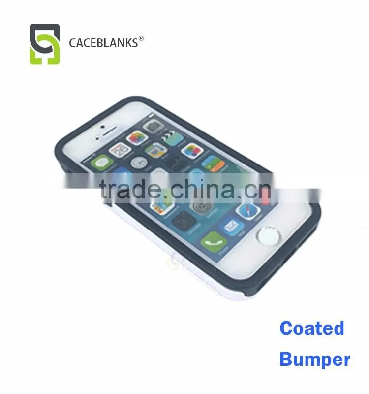 factory supplier sublimation case 3d film sublimation bumper phone case high quality coated case for iphone5 6 plus coating