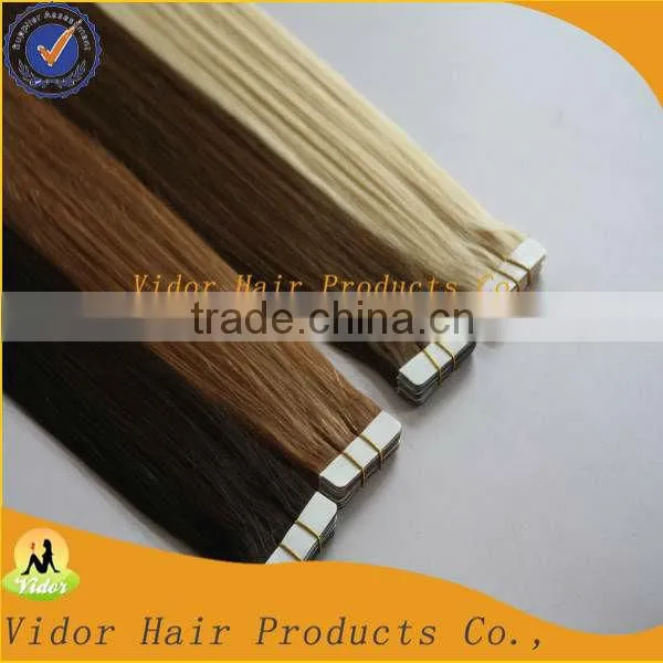 Wholesale 100% Brazilian Human Hair Sew In Weave, tape hair extension, brazilian remy hair