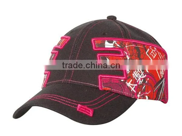 fashion High Quality Baseball Hats Top Quality Custom fiber optic Baseball Cap with leds(REACH)