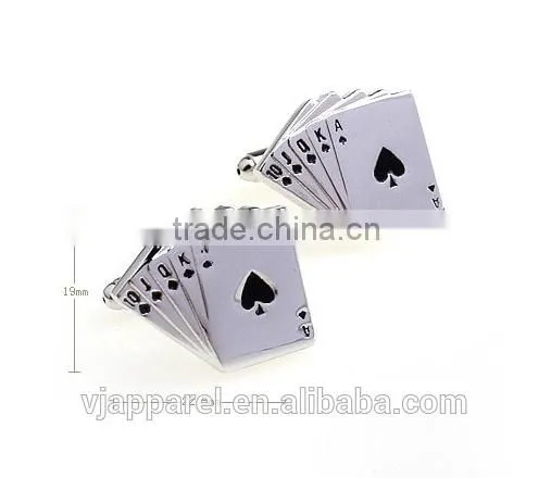 Fashion Cards Cufflinks, Poker Aces Cufflinks, Playing Card Cufflinks