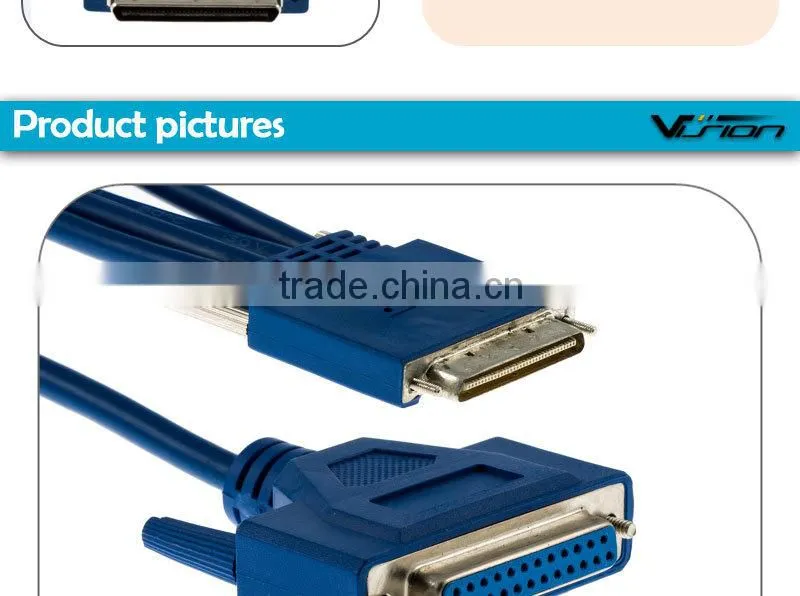 10FT CAB-HD4-232FC for Cisco High Density RS-232 Splitter Cable