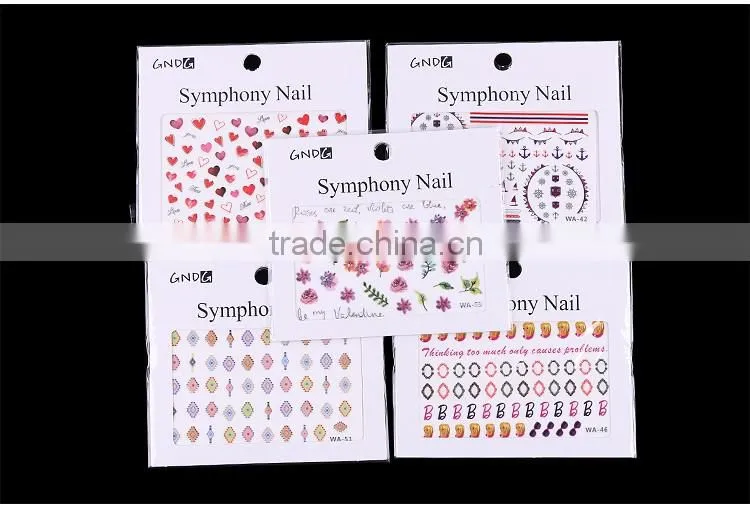 2016 cheap symphony nail for Beauty DIY nail art designs sticker