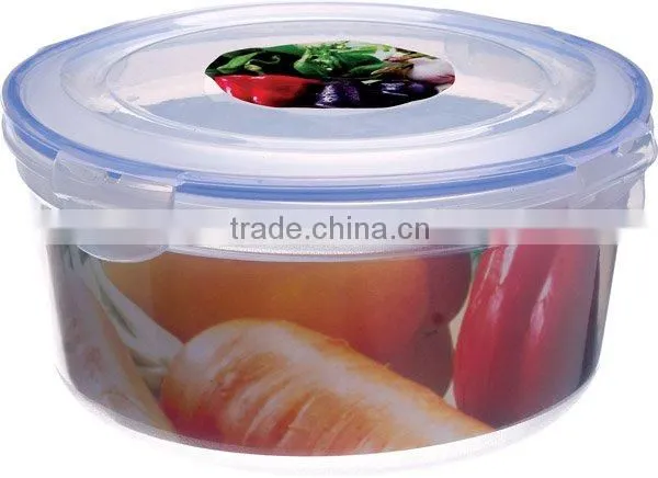 round airtight food container