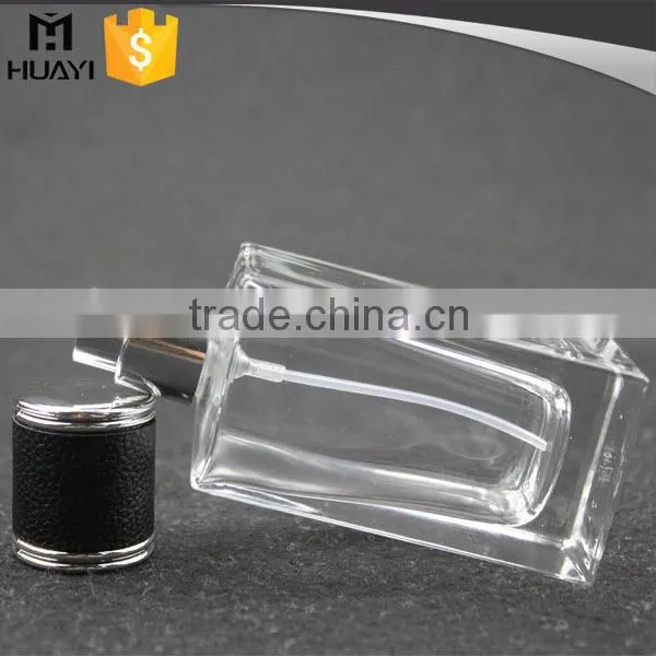 100ml perfume glass bottle with black cap